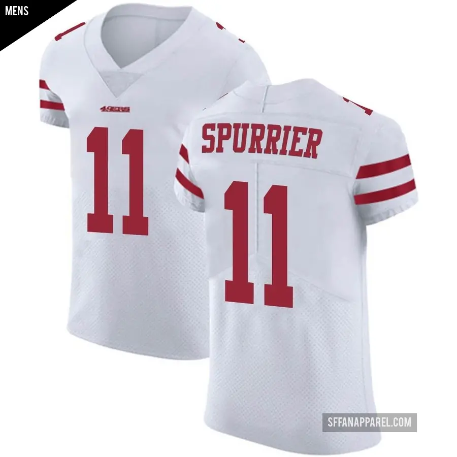 Men's San Francisco 49ers ＃11 Steve Spurrier White Elite Vapor Untouchable Jersey