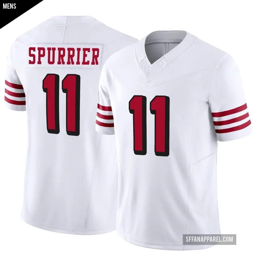 Men's San Francisco 49ers ＃11 Steve Spurrier White Limited Alternate Vapor F.U.S.E. Jersey