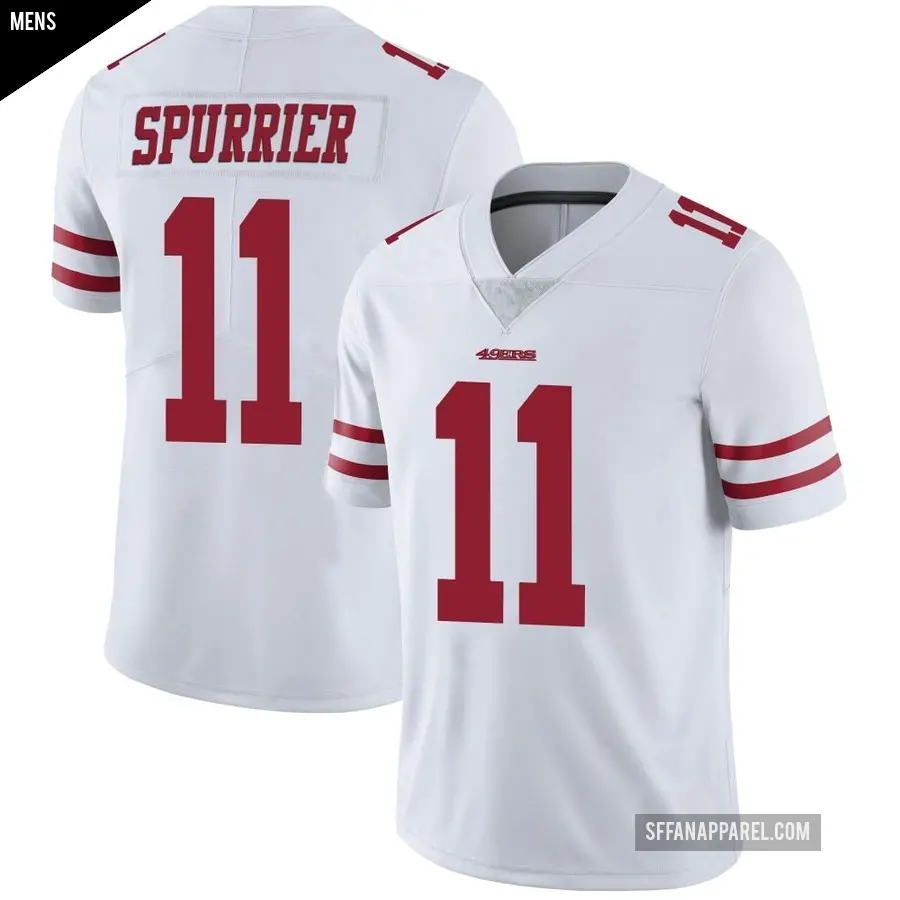 Men's San Francisco 49ers ＃11 Steve Spurrier White Limited Vapor Untouchable Jersey