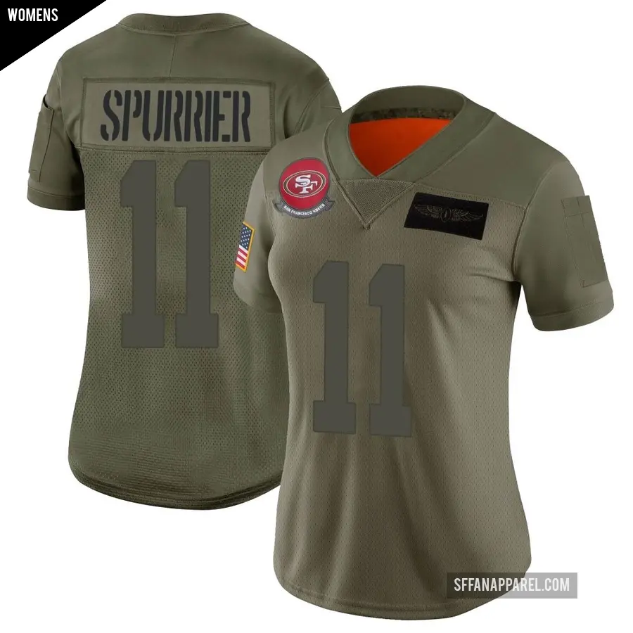 Women's San Francisco 49ers ＃11 Steve Spurrier Camo Limited 2019 Salute to Service Jersey