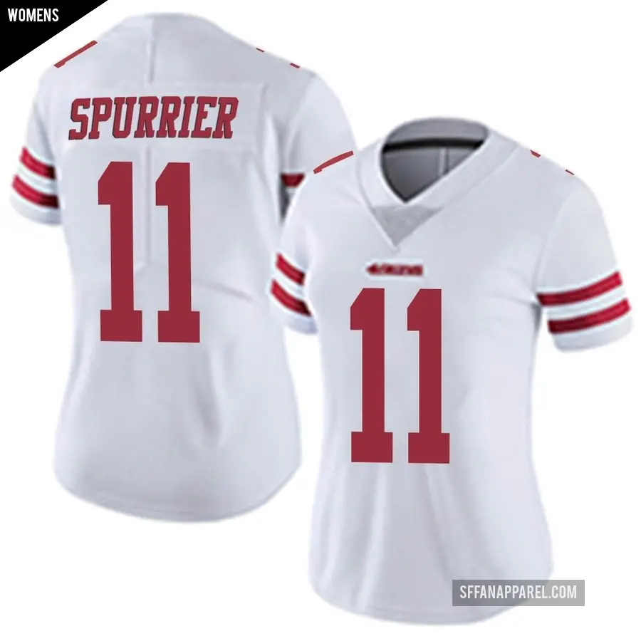 Women's San Francisco 49ers ＃11 Steve Spurrier White Limited Vapor Untouchable Jersey